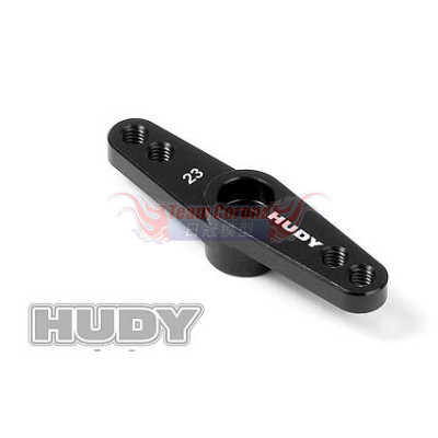 HUDY ALU THROTTLE SERVO HORN - KO PROPO, SANWA - OFFSET 2-HOLE M3 - 23T -293494